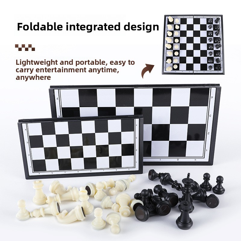 Foldable Magnetic International Chess for Parent-Child Fun