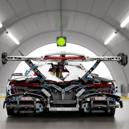 Tiegole T5012A-C Apollo Purple Electroplated Version Assembled Remote Control Sports Car Model Decoration Small Particle Building Blocks