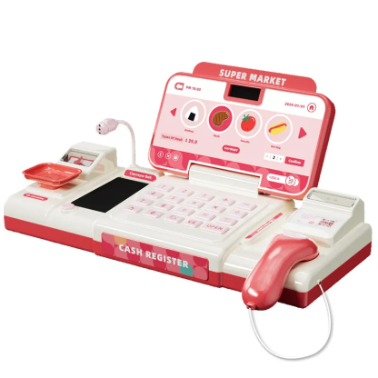 Hot-selling children's supermarket cash register toy, educational and simulation pretend play for boys and girls aged 3 to 6, birthday gift