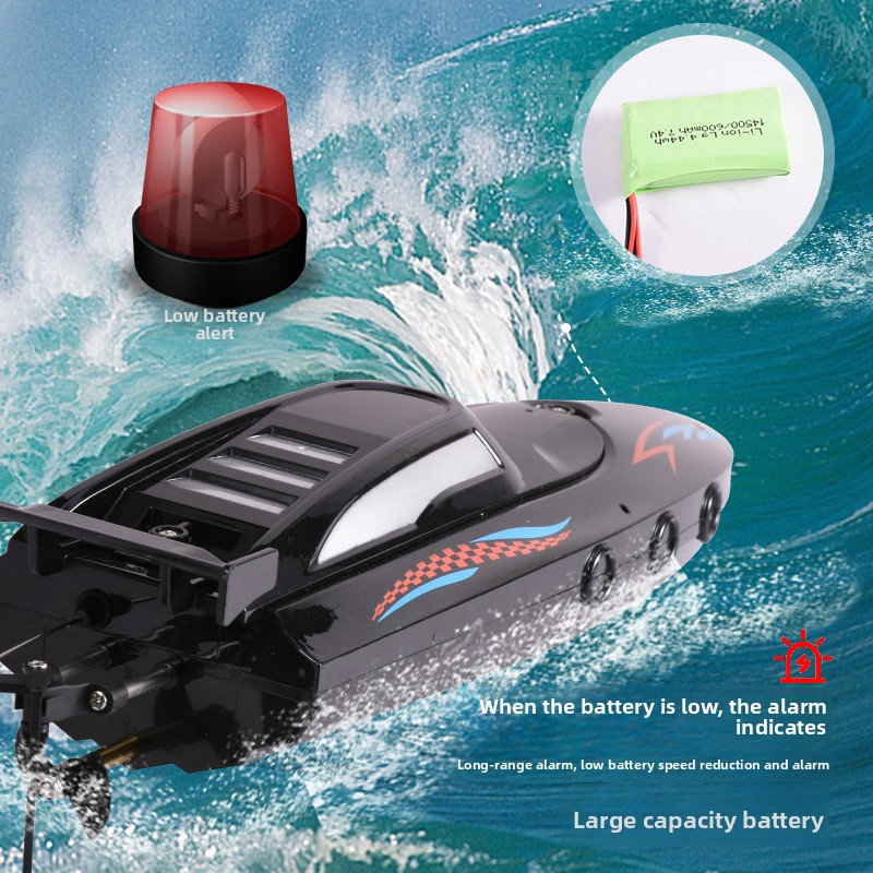 Large remote-controlled boat for children, rechargeable high-speed remote-controlled speedboat, high-horsepower ship, large water toy for boys