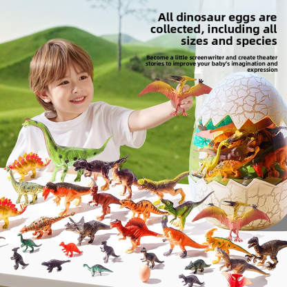 Children's Dinosaur Egg Toys, Dinosaur World, Jungle Insects, Wild Animal Models, Cognitive Interactive Toys for Boys and Girls