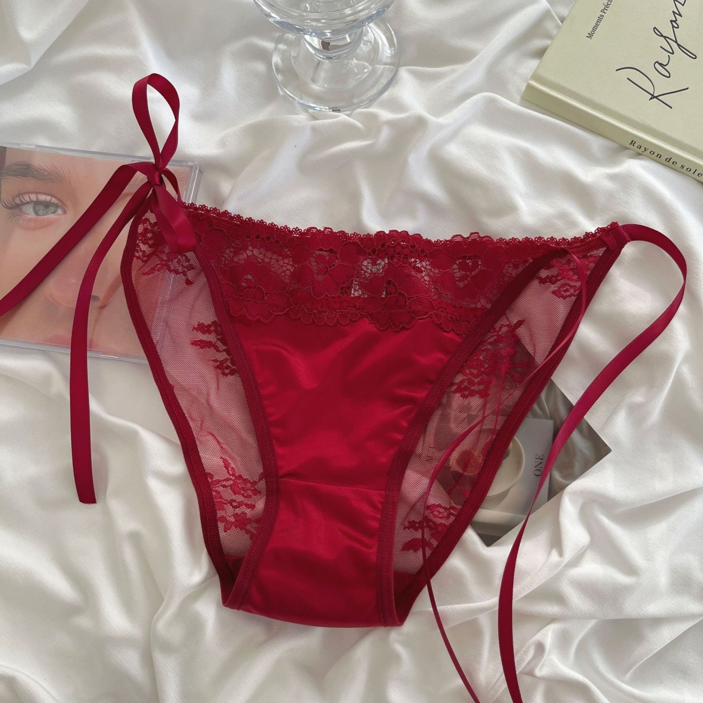 Women's Red Lace Panties Sexy