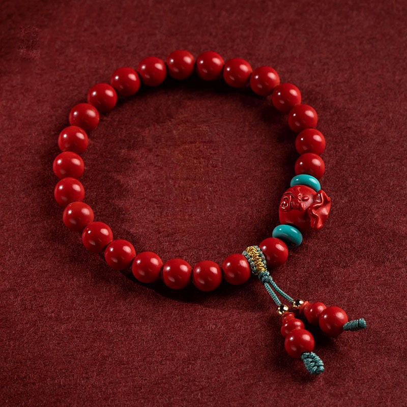Cinnabar Gourd Bracelet Zodiac Year Ornament