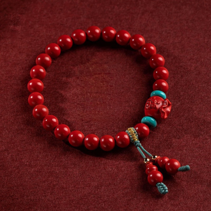 Cinnabar Gourd Bracelet Zodiac Year Ornament