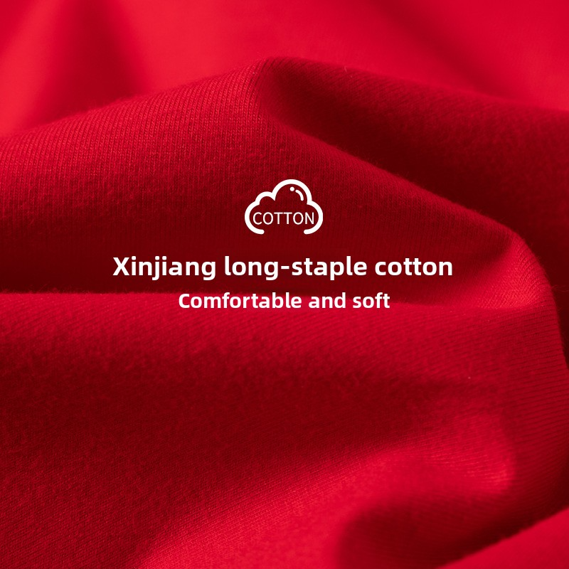 Red Thermal Underwear Set for Men Long Johns