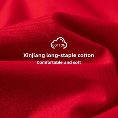 Red Thermal Underwear Set for Men Long Johns