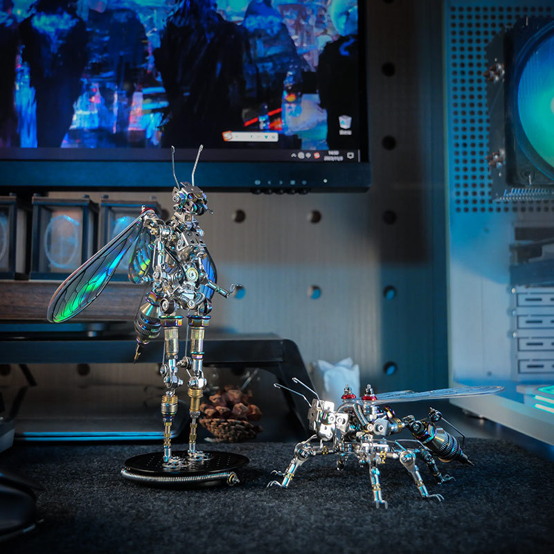 Mechanical Party Bee Blade Princess Metal Assembly Model, a Precision Mechanical Toy for Gifting, Trendy Toy, Cyberpunk, Birthday Gift