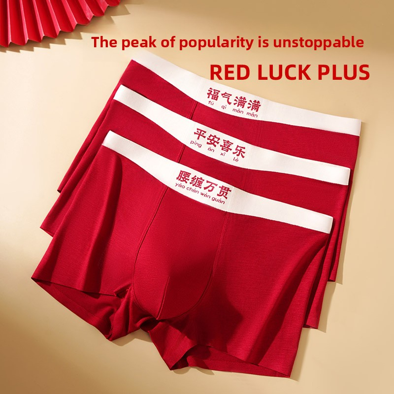 Red Men's Underwear for the Year of Birth
