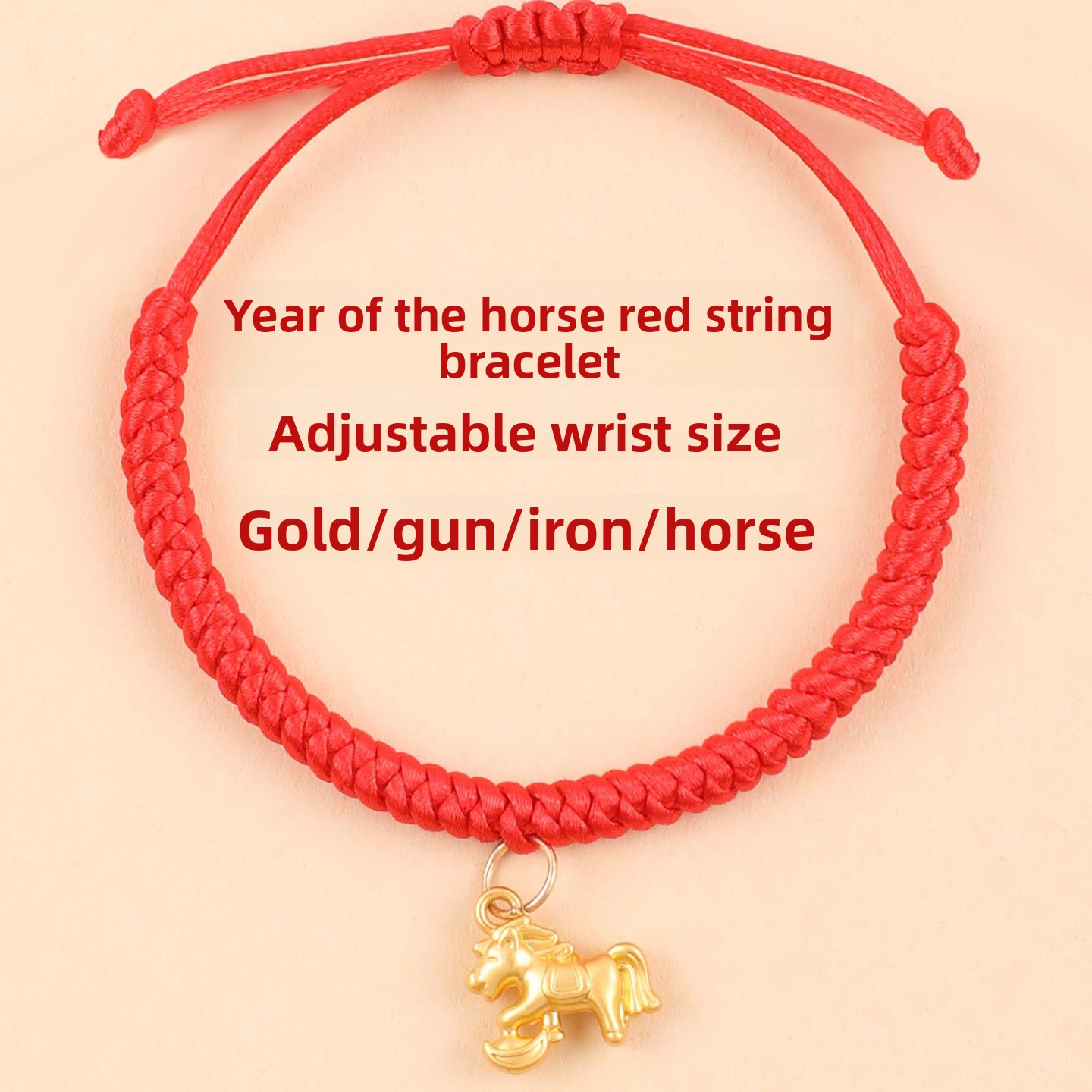 [Buy one, get three]Hand-woven red string bracelet, non-fading