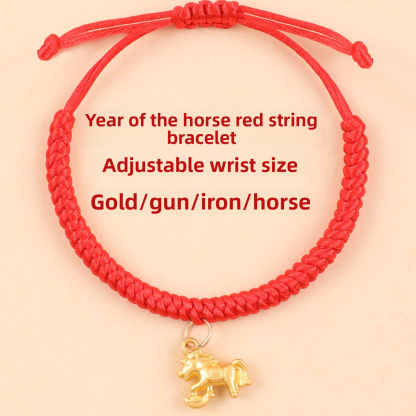 [Buy one, get three]Hand-woven red string bracelet, non-fading