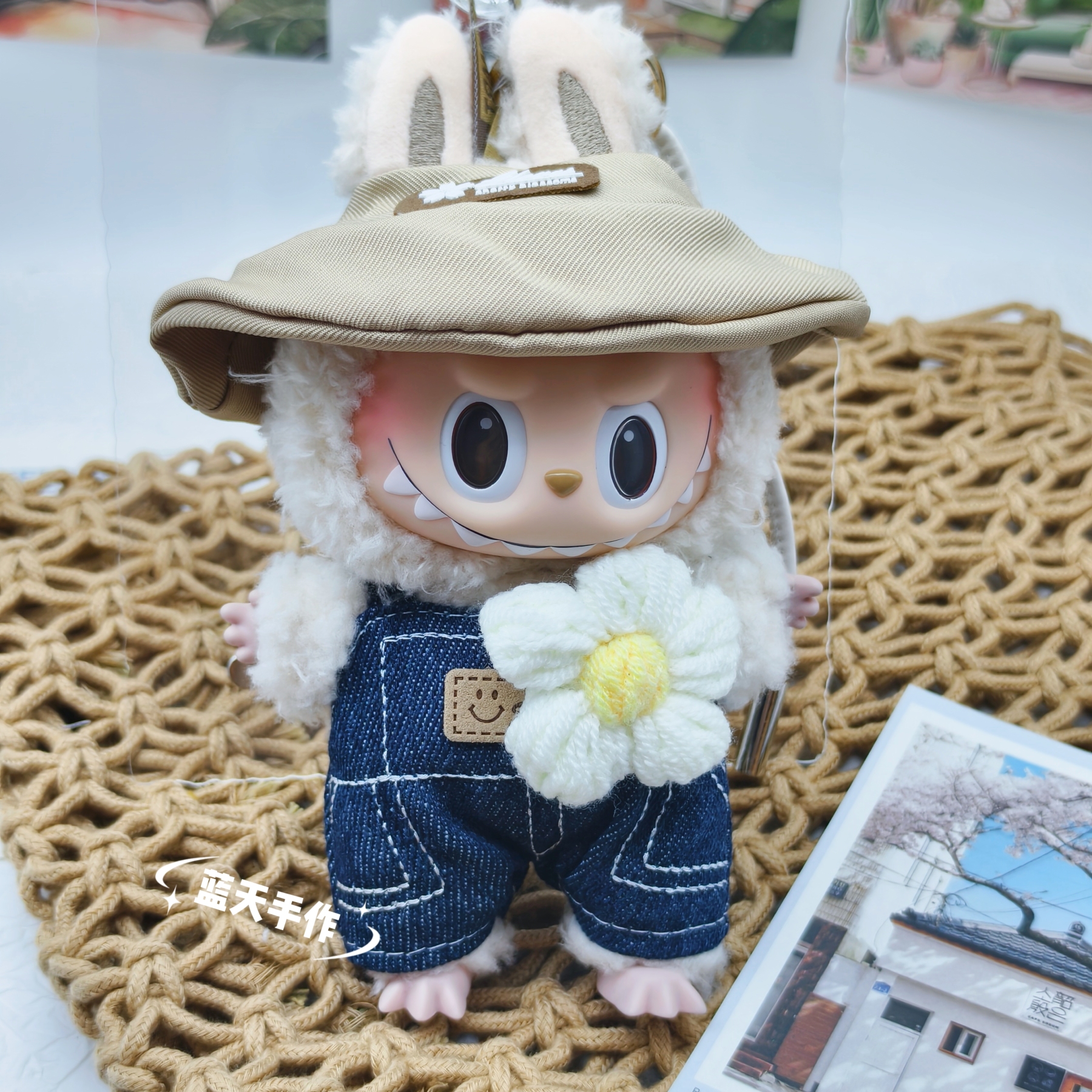 Pop Mart Labubu vinyl Labubu doll, toy schoolbag, backpack, small pendant, high-end plush toy