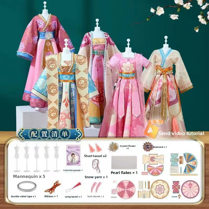 Children's Hanfu DIY Gift & Intangible Cultural Heritage Educational Toy Kit