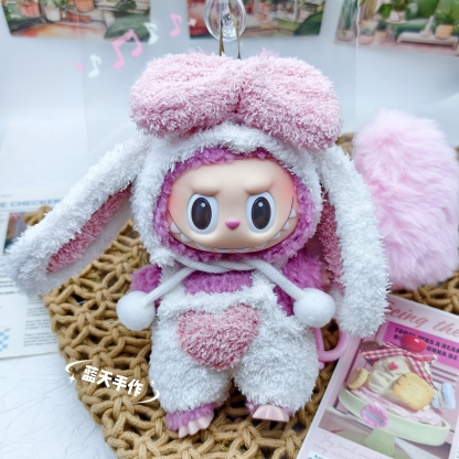 Pop Mart Labubu vinyl Labubu doll, toy schoolbag, backpack, small pendant, high-end plush toy