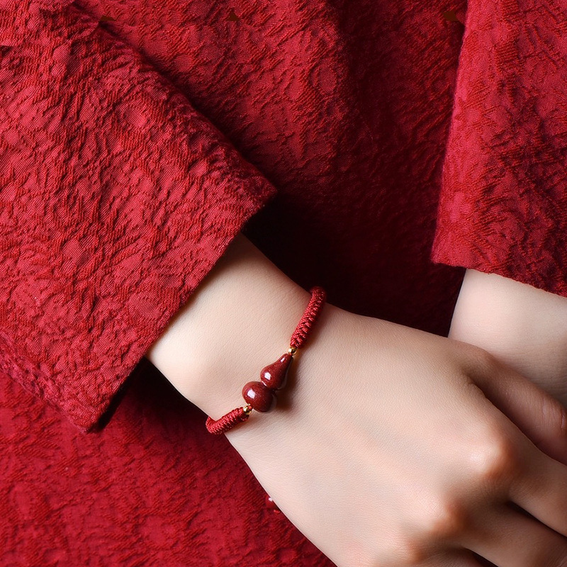 [Buy one, get three]Red wine-colored hand rope, zodiac year of one's birth