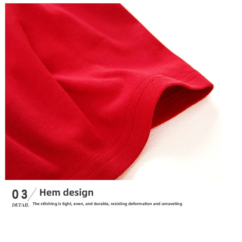 Pure Cotton Men's Red Vest for Wedding Celebration in the Year of Birth