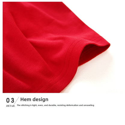 Pure Cotton Men's Red Vest for Wedding Celebration in the Year of Birth