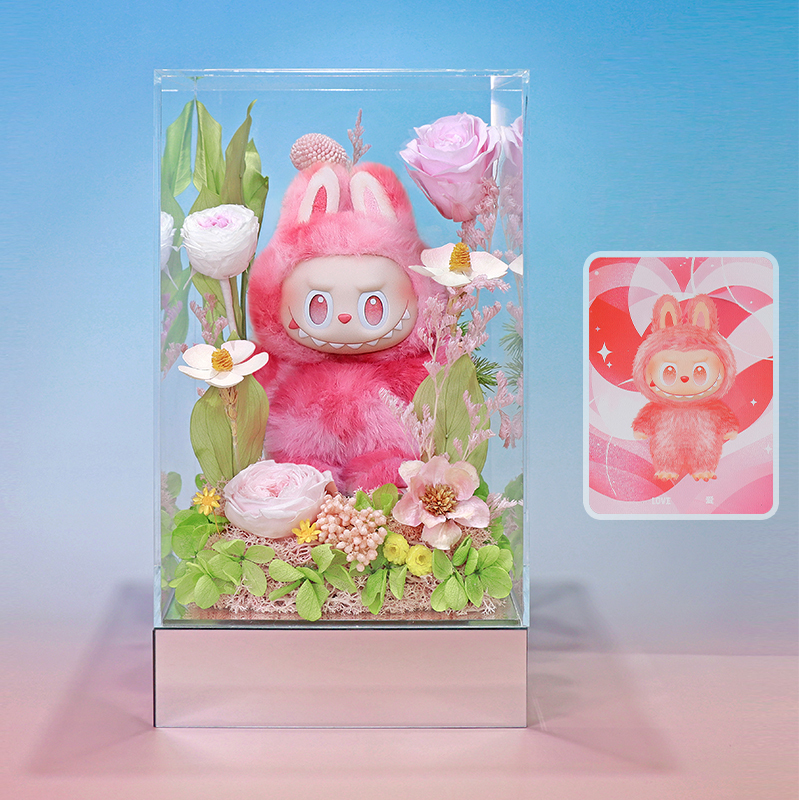 Pop Mart Authentic Labubu 3.0 "Front High Energy" Doll Everlasting Flower Gift Box, a Birthday Gift for Girlfriend or Girls