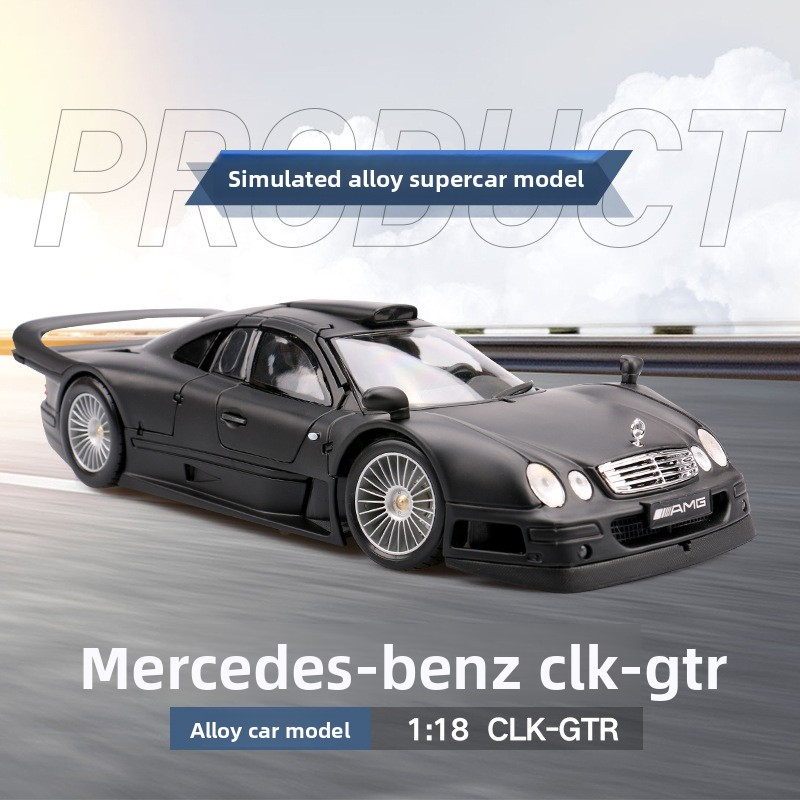 Maisto 1:18 Mercedes-Benz CLK GTR Simulated Alloy Car Model Toy Static Car Model Decoration