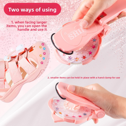 Girl's Bling Nail Drill & Dress-Up Jewelry Toy Set