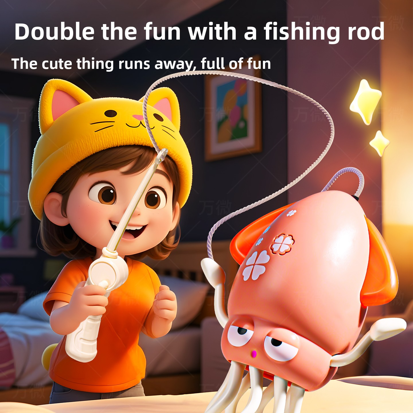 5 New magical dancing octopus (eight-tentacled) children's educational electric squid toy for boys and girls up to 6 years old