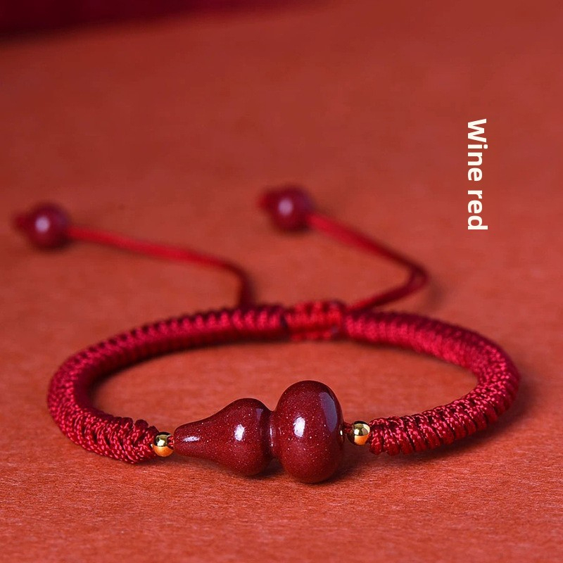[Buy one, get three]Red wine-colored hand rope, zodiac year of one's birth
