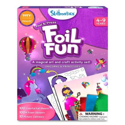 Skillmatics Foil Fun - Art & Craft Activity, Mess Free Art, DIY Creative Kit for Kids Ages 4 and up