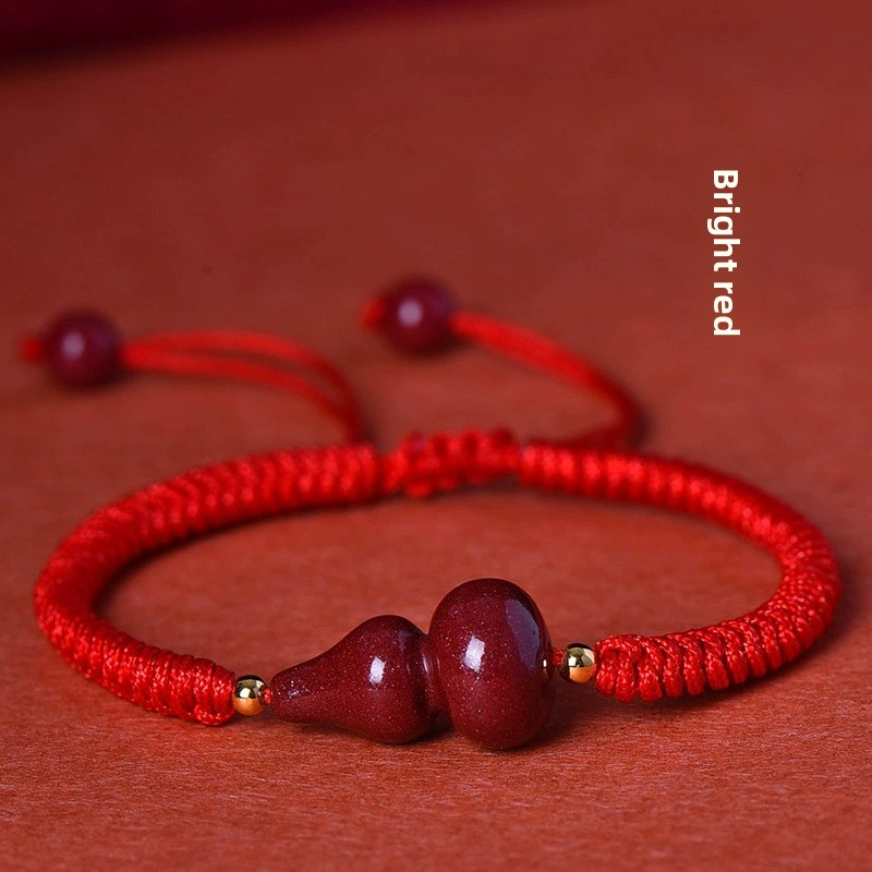 [Buy one, get three]Red wine-colored hand rope, zodiac year of one's birth
