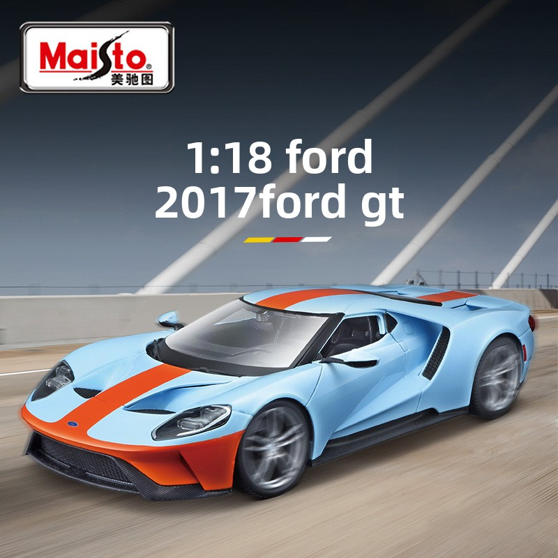 Maisto 1:18 Original Ford GT Car Model Alloy Toy Decoration Gift Vehicle Model Realistic Car Model