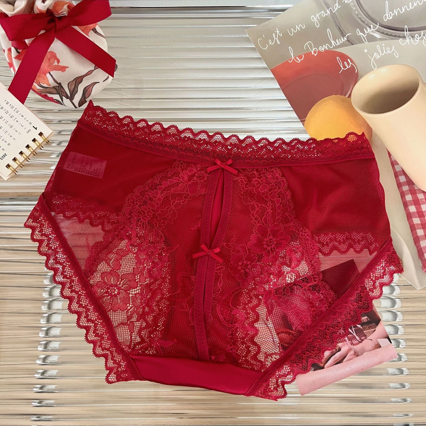 Women's Red Lace Panties Sexy