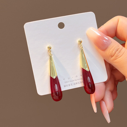 Ancient Style Red Chinese Earrings
