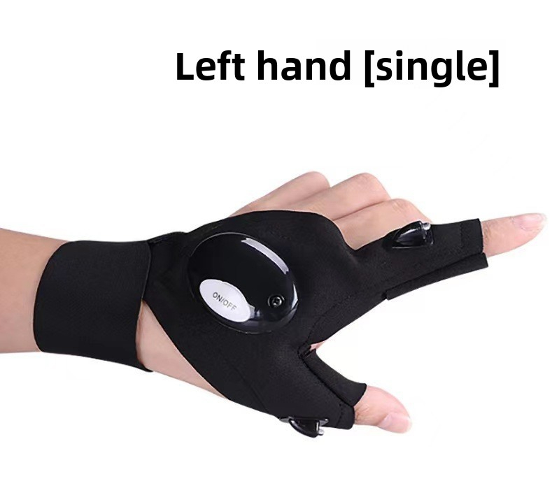LED Flashlight Luminous Lighting Gloves(two pairs )
