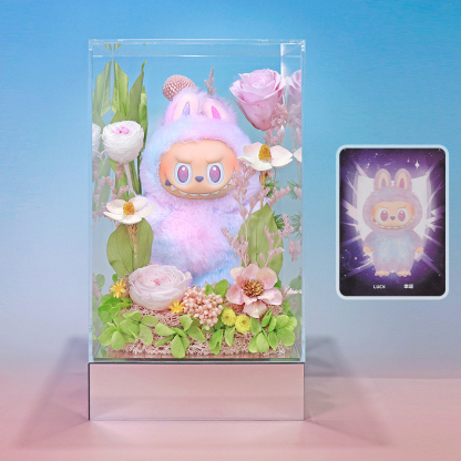 Pop Mart Authentic Labubu 3.0 "Front High Energy" Doll Everlasting Flower Gift Box, a Birthday Gift for Girlfriend or Girls