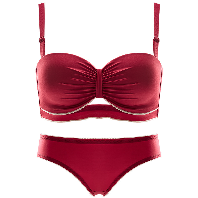 Red Underwear Set for Women in Their Zodiac Year, Small Chest Push-Up