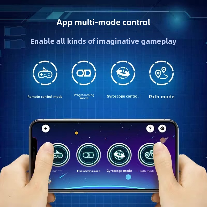 cada Click Remote Control Building Block Racing Car Sports Car Model, Educational Electric Programming Assembly Toy Car for Boys and Children