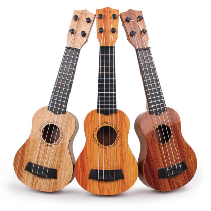 Small-sized mini children's musical instrument toy guitar, music simulation playable ukulele