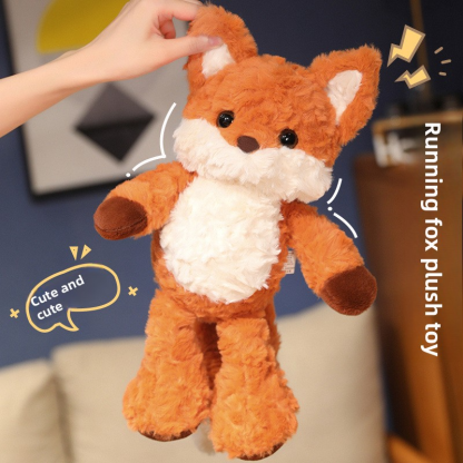 Running Fox Plush Toy that Can Run, Cute Doll, Sleeping Pillow for Girls, Stuffed Toy, Birthday Gift for Girls