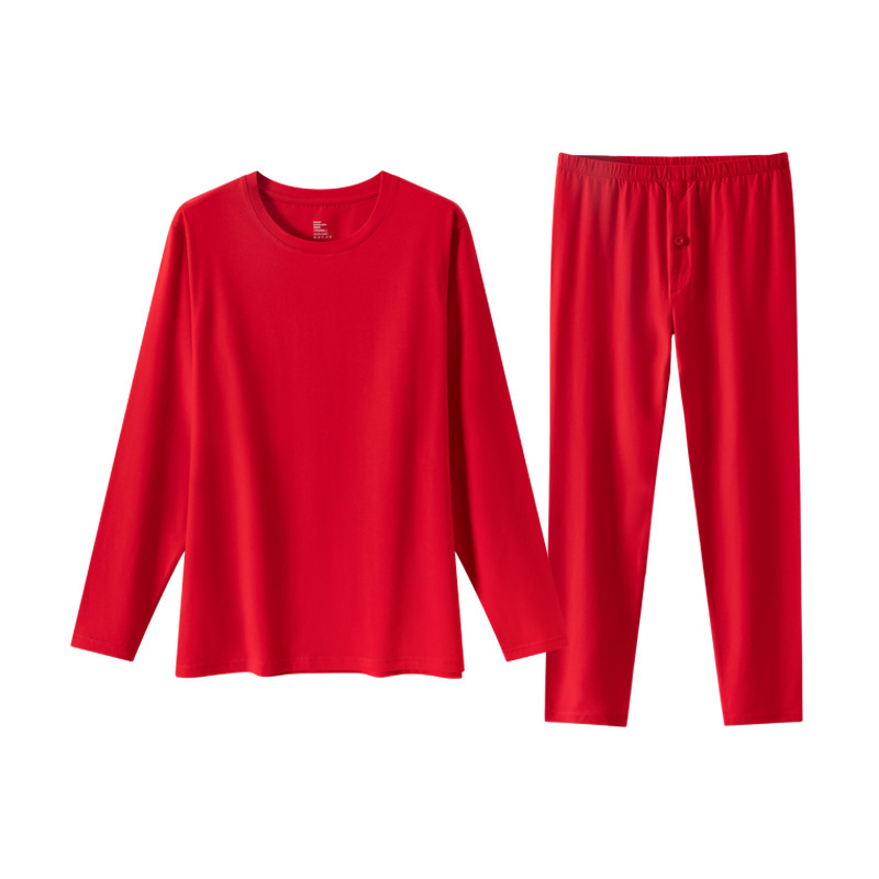 Red Gift Box Pure Cotton Thermal Underwear for Zodiac Year