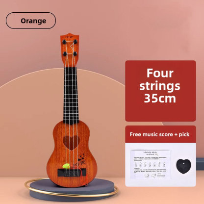Small-sized mini children's musical instrument toy guitar, music simulation playable ukulele
