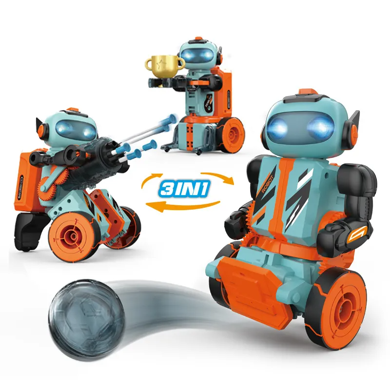 Children's Toys: Children's Educational and Scientific Building Blocks, 3-in-1 Multifunctional Remote Control Robot
