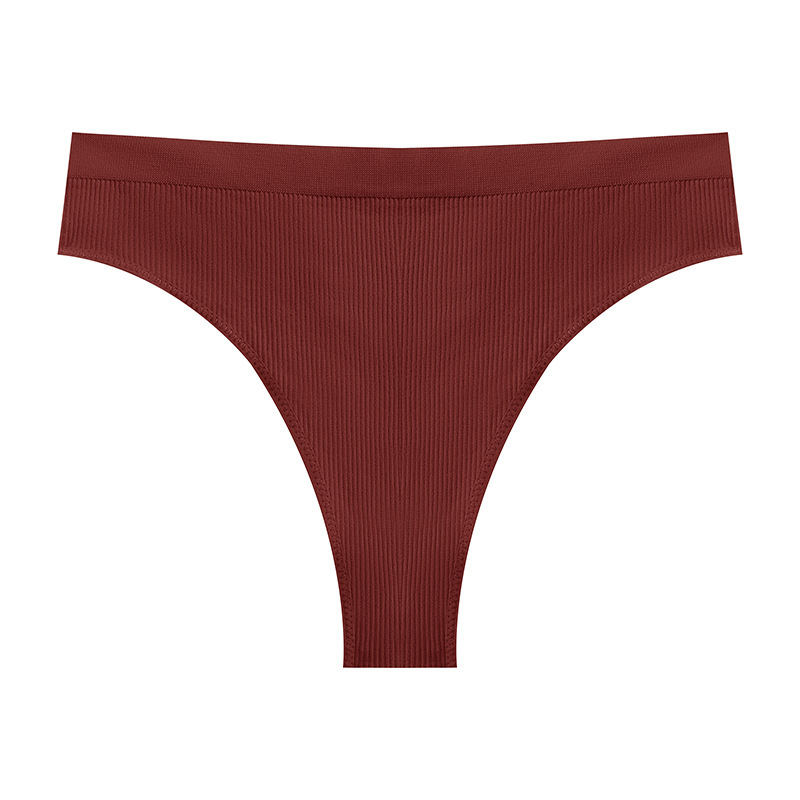  T-Back Yoga Invisible Underwear Comfortable Seamless Skin-Friendly Breathable Girl's Briefs