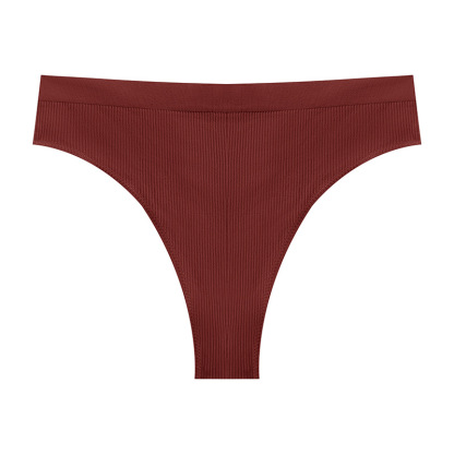  T-Back Yoga Invisible Underwear Comfortable Seamless Skin-Friendly Breathable Girl's Briefs