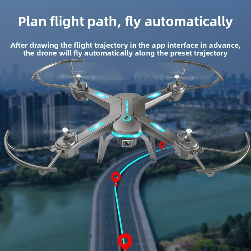 HD dual-camera aerial drone with optical flow positioning, remote control aircraft, barometric altitude hold, and quadcopter