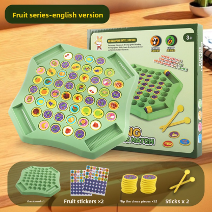 Children's Flip Chess Parent-Child Interactive Battle Tabletop Game Matching Focus Training Memory Chess Educational Toy