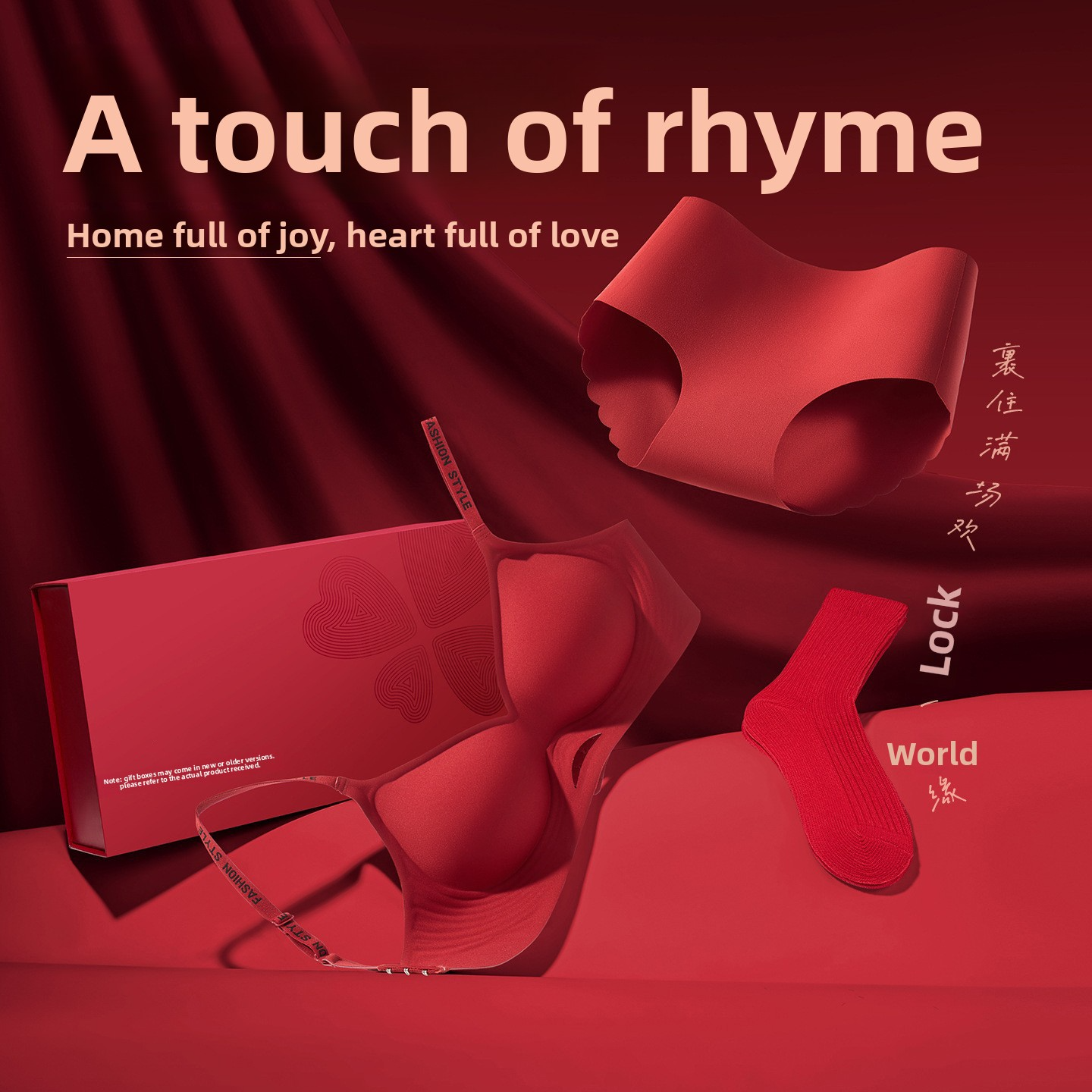 Red Underwear for Women in the Year of the Horse, Small Chest Push-Up, Enhancing Appearance