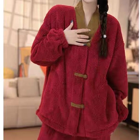 Pajamas Coral Fleece Thickened Homewear