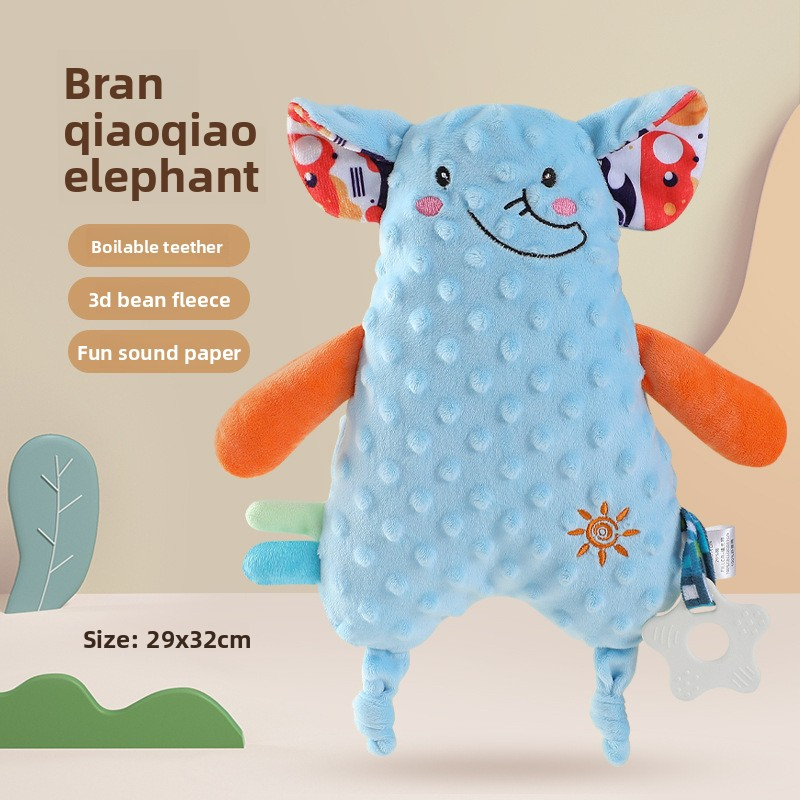 Comforter巾 gift set: towel, cartoon doll, cute hand towel, baby and children's sleep-soothing神器, comfort doll