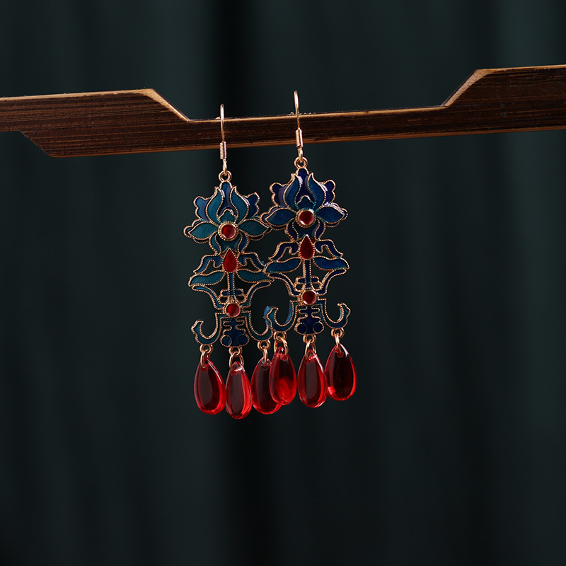 Chinese Style National Style Palace Style Earrings