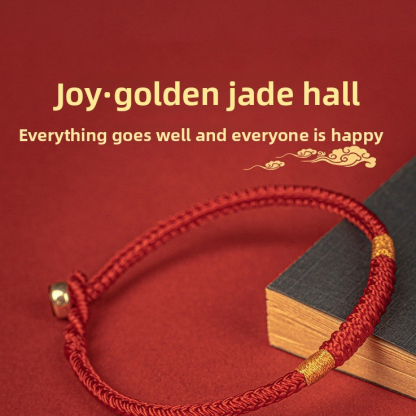 [Buy one, get three]Red string bracelet 925 silver hand-woven Vajra knot