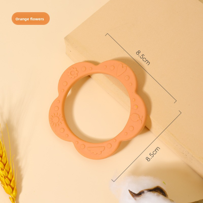 New style food-grade silicone cartoon baby teether, children's chewing gum wholesale, baby teething stick toy to relieve teething