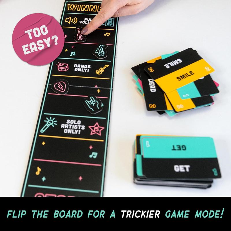 Grab The Mic - Karaoke-Style Game with Foam Microphone, 125 Word Cards, Game Board, Player Tokens & Easy-to-Follow Instructions